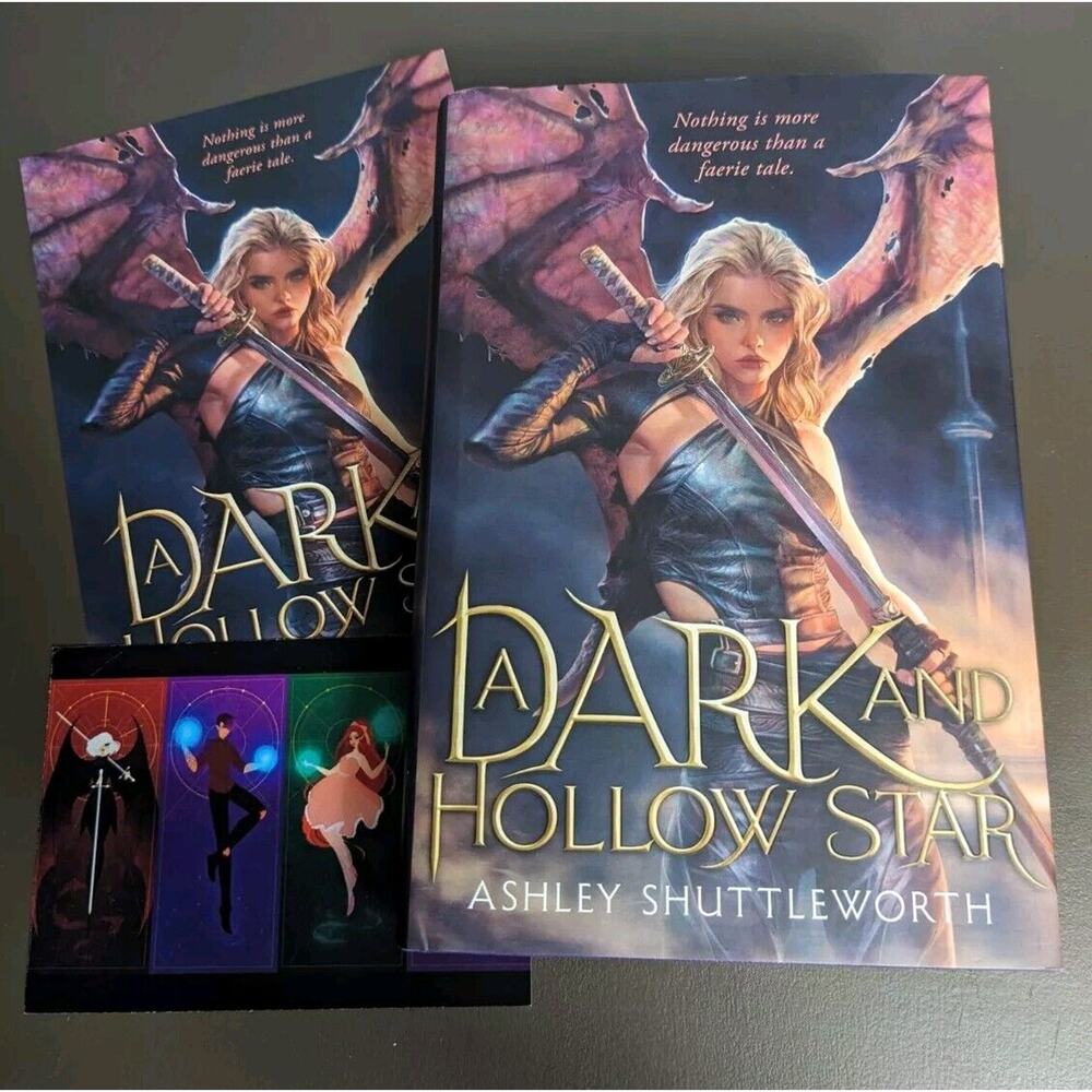 A Dark and Hollow Star by Ashley Shuttleworth Illumicrate Signed Sprayed Edges